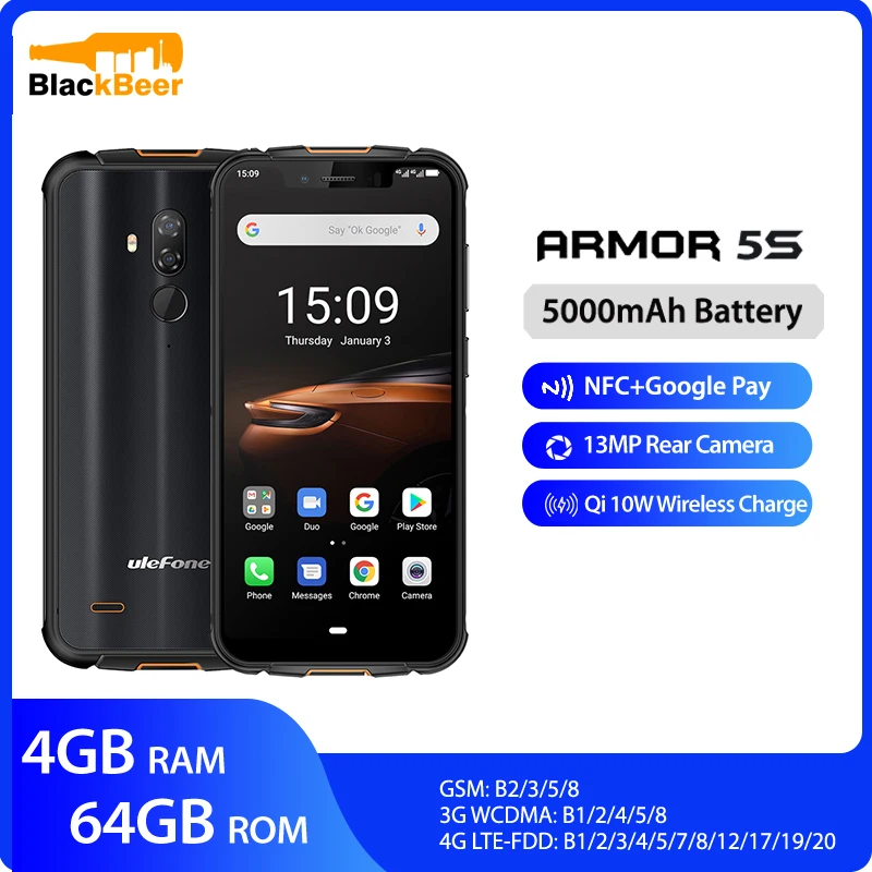 Ulefone Power 5S 5 85 &quotмобильный телефон Водонепроницаемый IP68 прочный смартфон MT6763 Otca Core