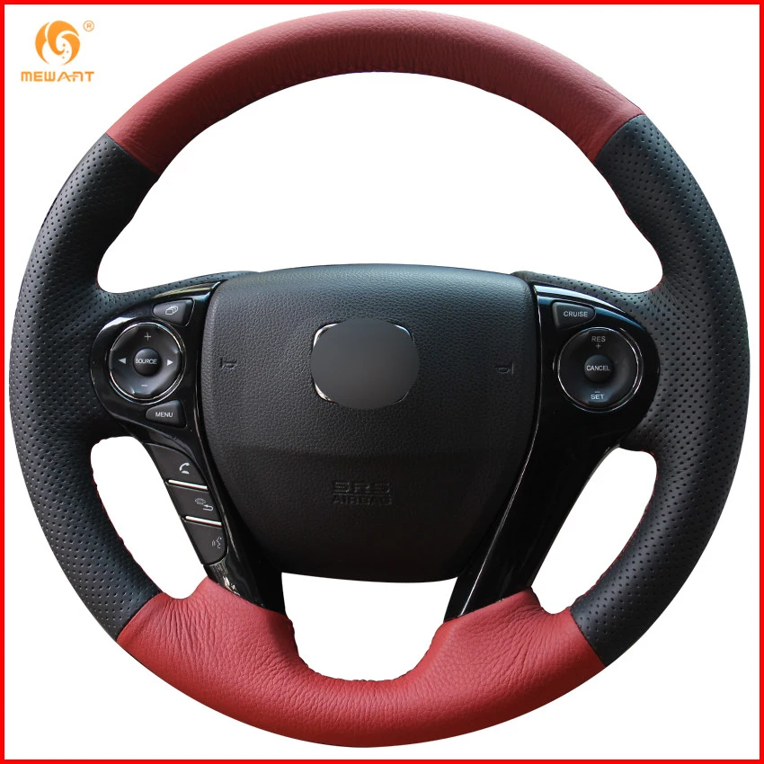 MEWANT черно красная оригинальная кожа фотодетали для Honda Accord 9 Odyssey Crosstour 2013 2016 Pilot 2017