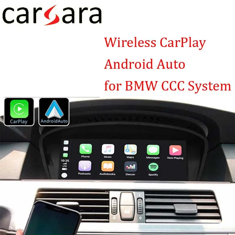 

B M W CCC Wireless CarPlay AndroidAuto for 1 3 5 6 series X1 X3 X5 X6 E81 E82 E87 E88 E90 E81 E82 E93 E60 E61 E63 E64 E70 E72