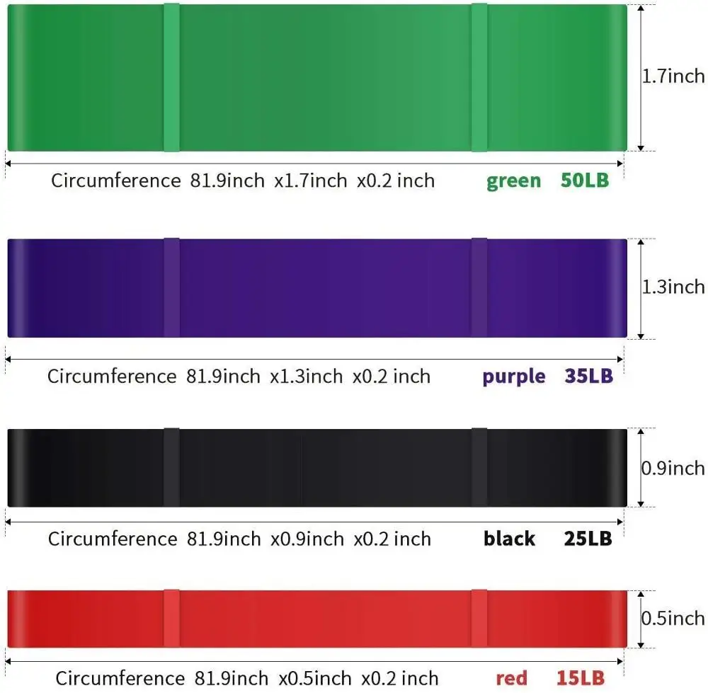 Набор эластичных лент для фитнеса Латексная лента пилатеса многофункциональное