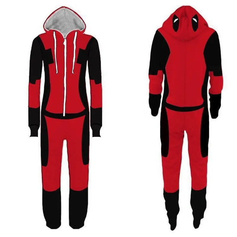 Mens Spiderman Onesie Fluffy Sleep Lounge Adult Sleepwear One Piece Pyjamas Cosplay Male pajamas Hooded Onesies for Adult Men