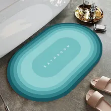 Quick Drying Shower Mat Absorbent Bathroom Rug Non-slip Entrance Doormat Nappa Skin Floor Bath Mats Carpet Tapis Salle De Bain