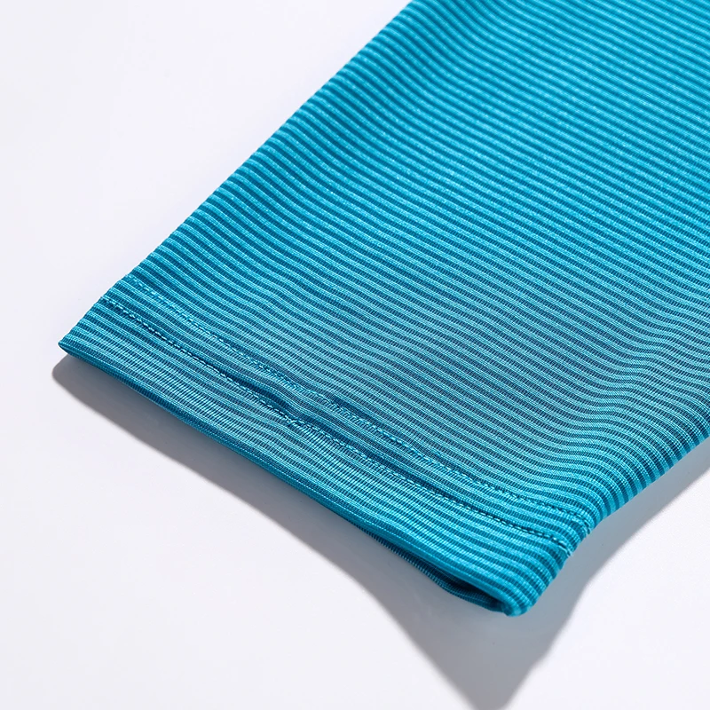 Бег футболки Для женщин полиэстер спортивные женский ветрозащитный дышащий с