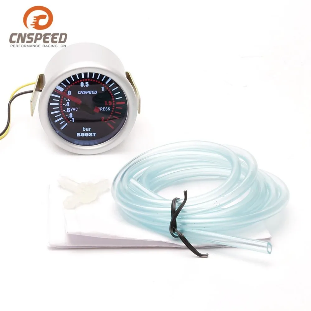CNSPEED YC101310 цифровой универсальный 52 мм Автомобильный турбонаддув вакуумный-1~ 2 БАР МАНОМЕТР пресс манометр указатель метр Дым Лен светодиодный
