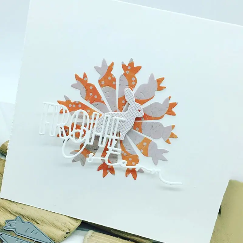 Морковь металла резки штампы Трафаретный Скрапбукинг DIY штамп для альбомов