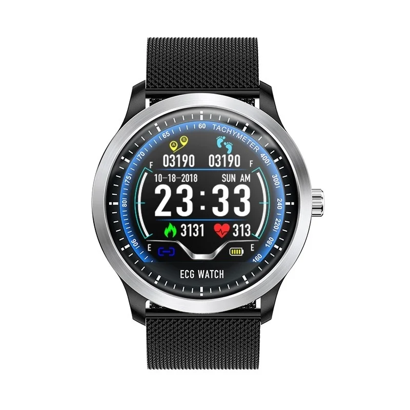 Смарт-часы Daywemet N58 ECG PPG с электрокардиографом ЭКГ дисплеем Холтер монитор