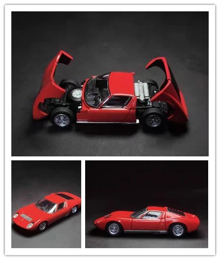 

Tomytec 1/64 TLV Lamborghini Miura P400 Vermillion DieCast Model Car Collection Limited Edition