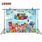 Фон для фотосъемки LEVOO с изображением арбуза, букетки на день рождения, радужного облака, реквизит для фотосъемки, декоративный Фотофон