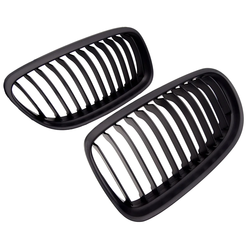 1 пара глянцевая/матовая черная M-Color Передняя решетка радиатора для BMW E90 E91 LCI 325i 328i