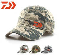 2020 daiwa men and women fishing camouflage sun hat outdoor sports curved brim cap travel sun hat baseball adjustable hat