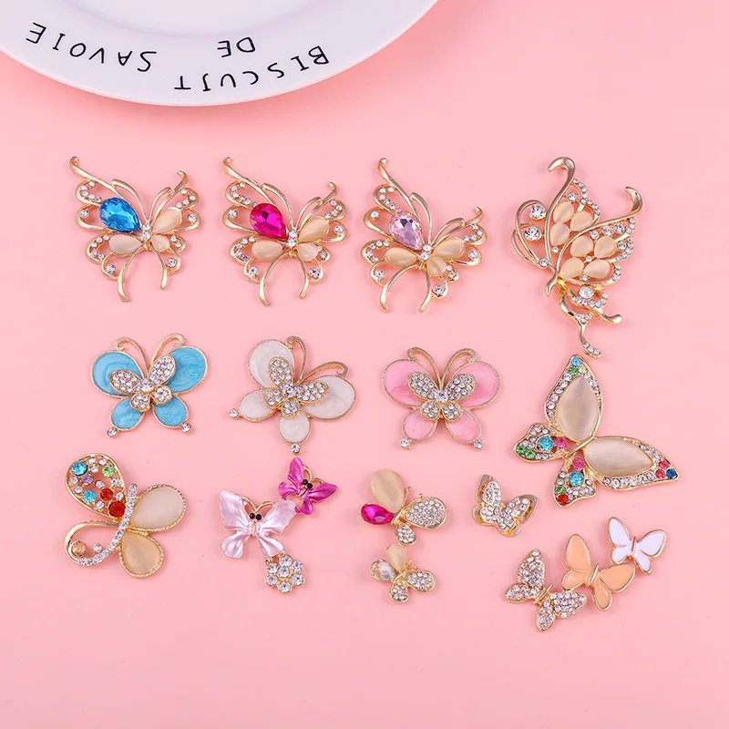 

2 шт., декоративные подвески-бабочки для обуви