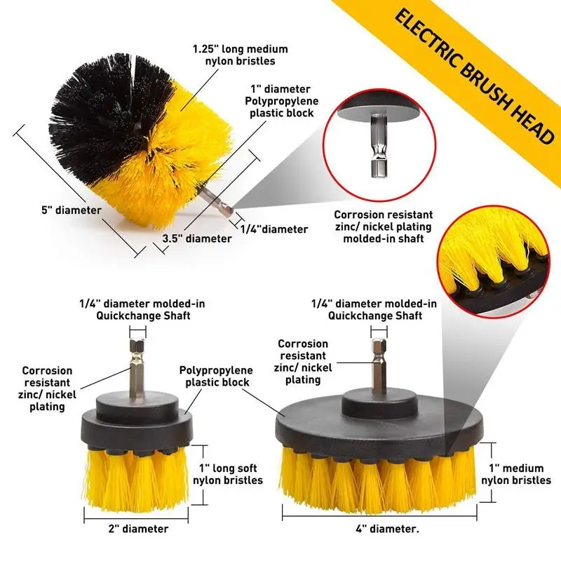 Щетка для дрели и скрабы мощная дрель-скраб насадки щеток с расширителем сверла