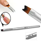 Дизайн акриловый УФ-гель для ногтей Рисование французские Типсы ручка для маникюра серебряная кисть для ногтей Серебряная зеркальная ручка