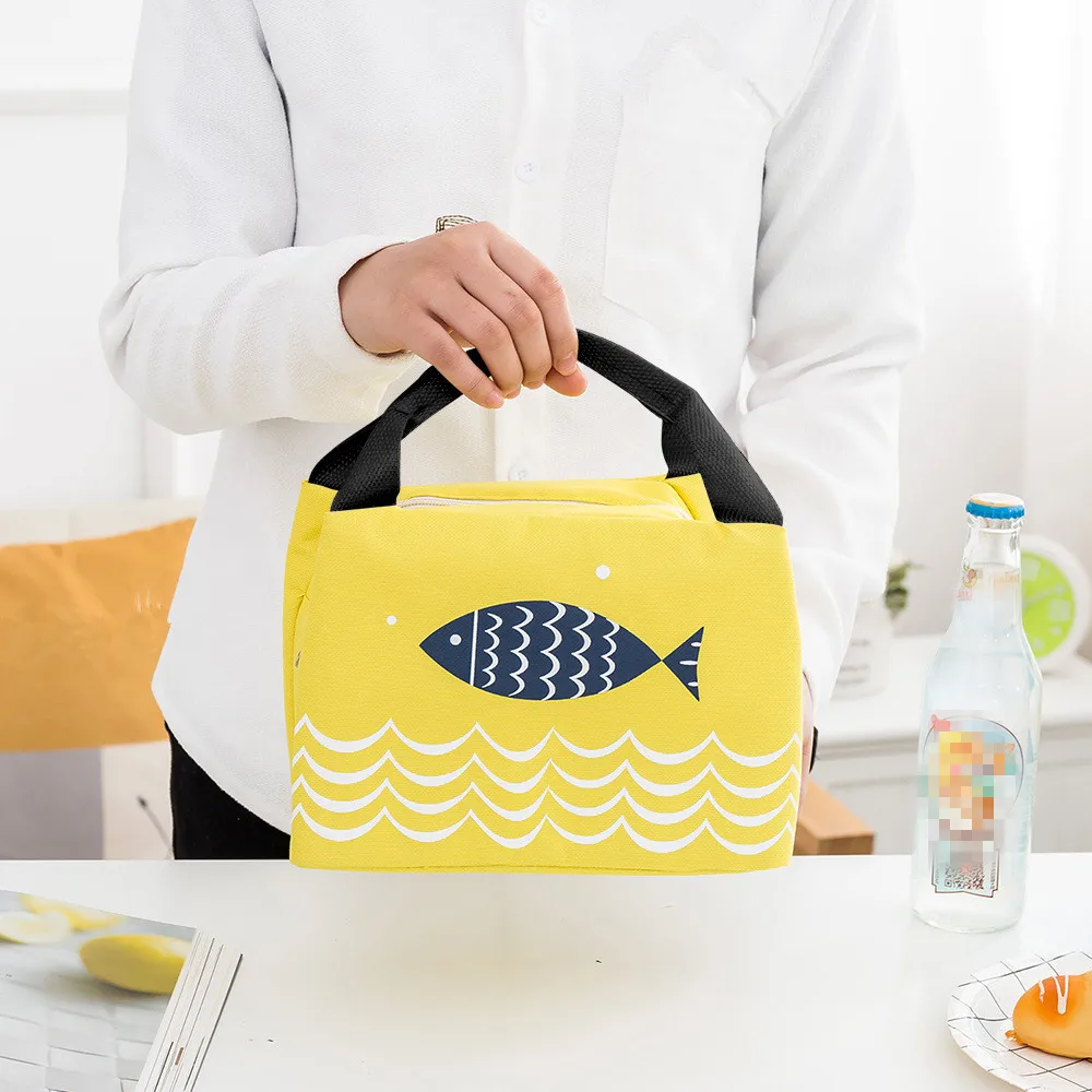 

Women kids Men Thermal Food Picnic Lunch Bags Cloth Insulated Lunch Food Box Tote Bag Case Pouch