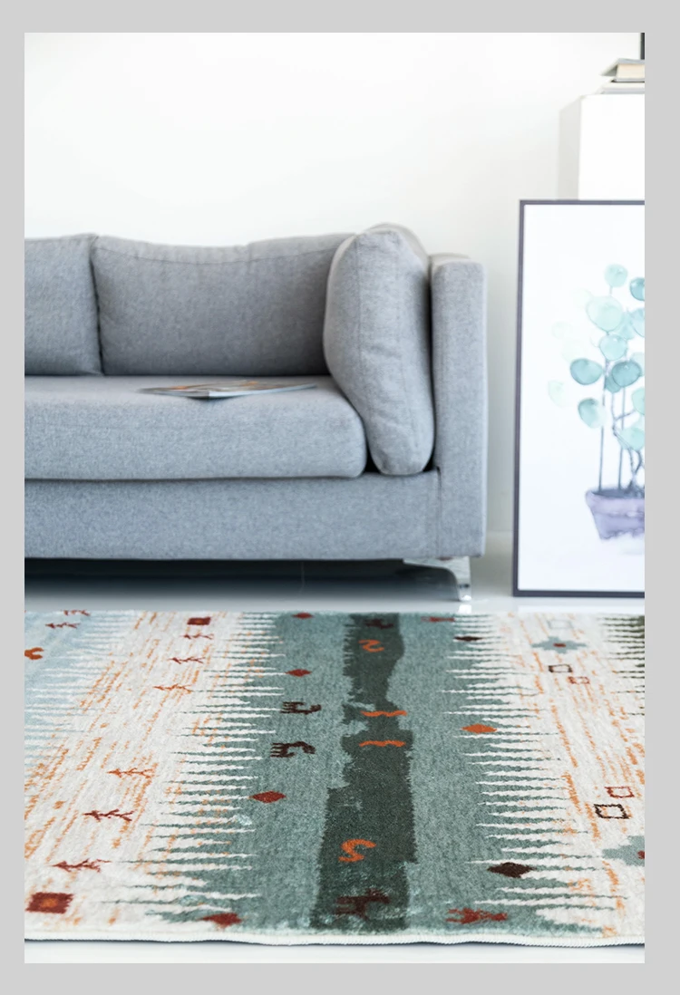 

Moroccan Ethnic Style Children's Carpet Living Room Coffee Table Carpet Modern Minimalist Bedroom Bedside Blanket Household