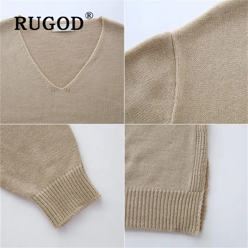 Женское трикотажное платье макси RUGOD повседневное однотонное в стиле ретро с