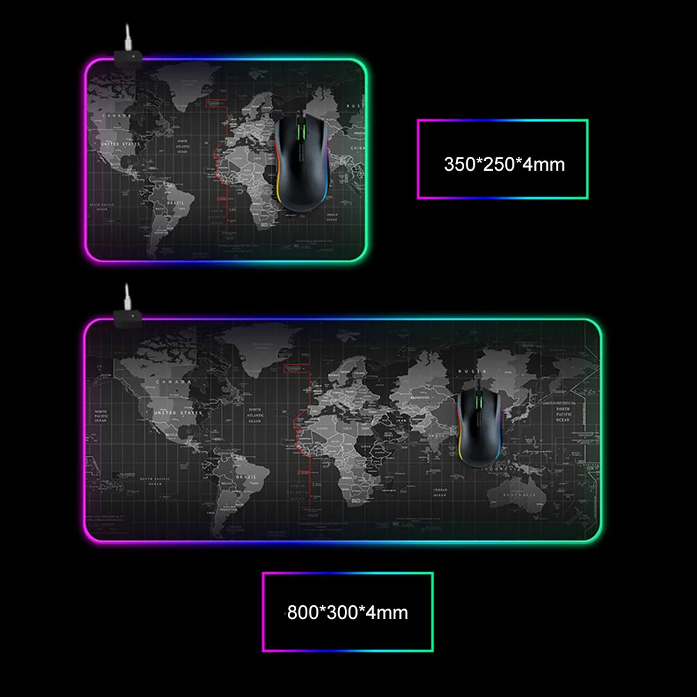 Игровой коврик для мыши со светодиодный подсветкой 800x300x4 мм | Компьютеры и офис