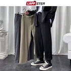 Брюки LAPPSTER мужские с широкими штанинами, модные султанки в Корейском стиле Харадзюку, уличная одежда, винтажные повседневные джоггеры, хаки, 5XL, 2021