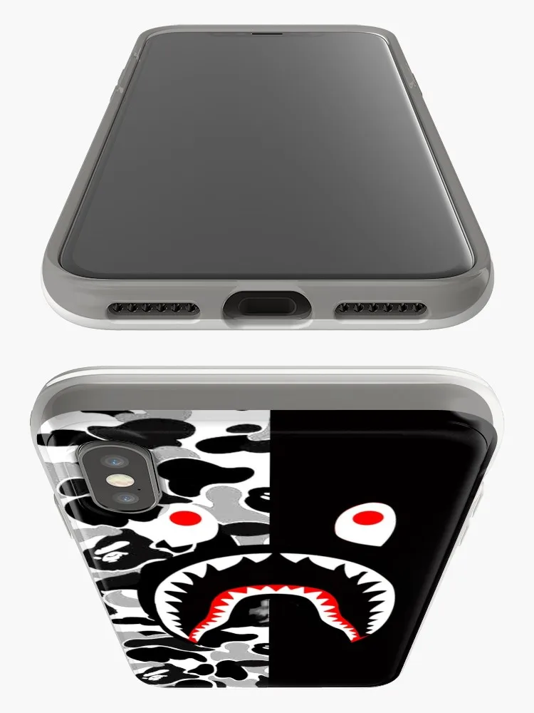 Sark Bape армейский мягкий чехол для iPhone 7 8 6 6s Plus 5S 4 силиконовый прозрачный чехол для iPhone X Xs 11 Pro Max XR