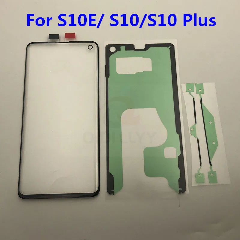 S10+ Замена внешнего стекла для samsung Galaxy S10 S10e S10 Plus ЖК-дисплей с сенсорным экраном Переднее стекло Внешний объектив