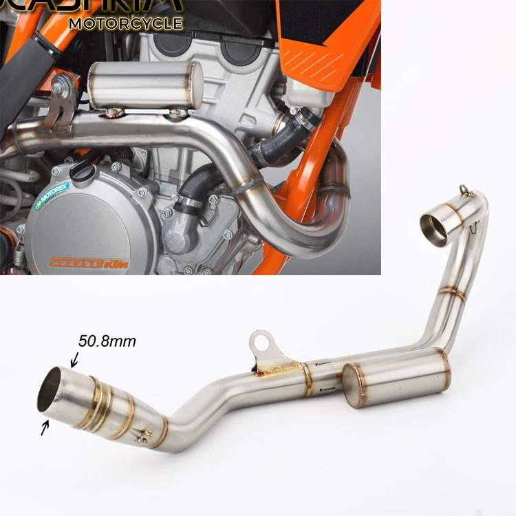 Мотоцикл внедорожного автомобиля глушитель выхлопной трубы для 250 EXC F передняя