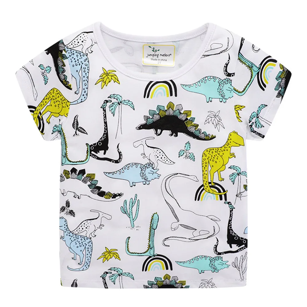 

New Arrival Summer Animals Print Baby T shirts Fashion Cotton Boys Girls Tops