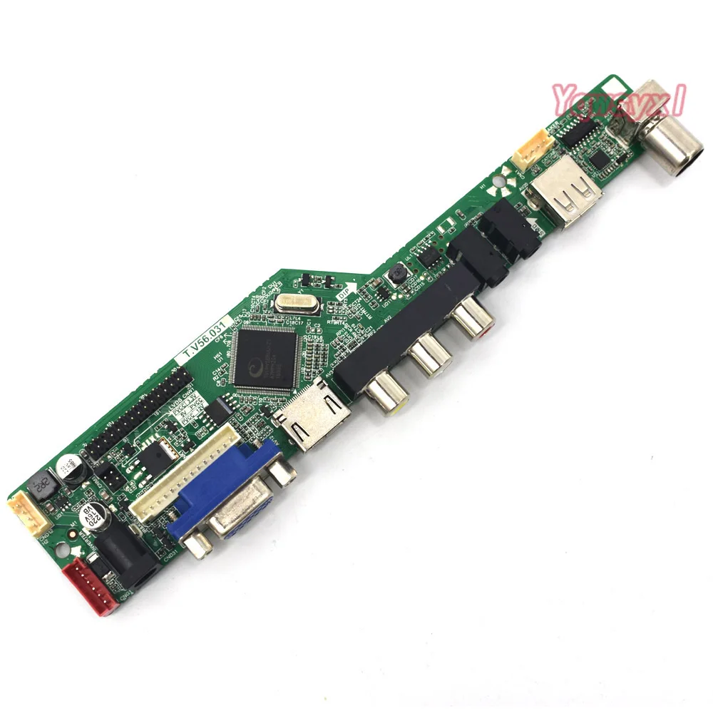 Yqwsyxl комплект для B156HW01 V0 V.0 ТВ + HDMI VGA AV USB светодиодный ЖК-экран контроллер драйвер