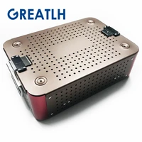 aluminium alloy sterilization tray case dental disinfection box opthalmic instrument autoclavable box