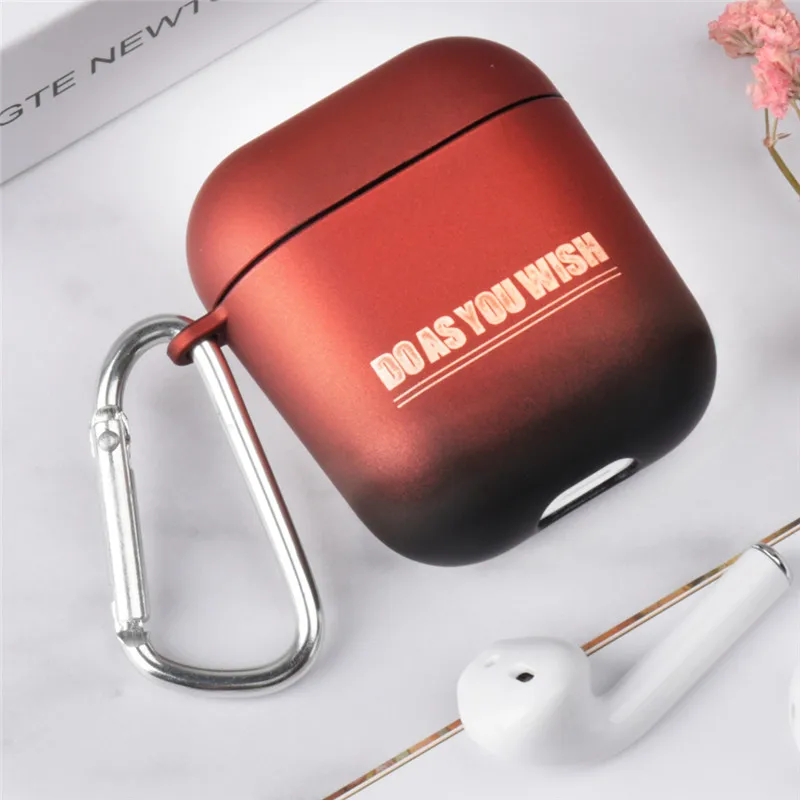 Твёрдый силиконовый чехол OTTWN для изменения цвета, простота для Apple Airpods, противоударный чехол для Apple AirPods, защитный чехол