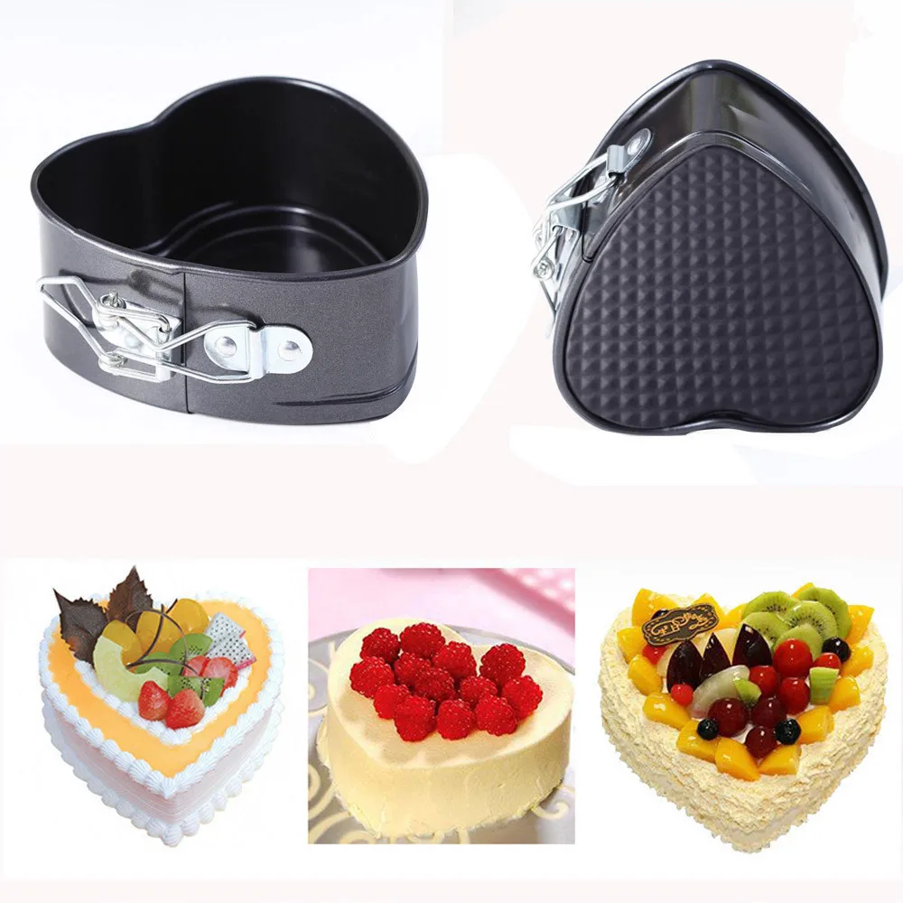 

Non-Stick Love Heart Shape Cake Pan Tin DIY Cake Mold Baking Cheese Bread Tray