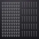 100 пар 345 мм пластиковые серьги-гвоздики и задние прозрачные застежки для ушей и застежки из силиконовой резины, застежки для сережек для мужчин и женщин