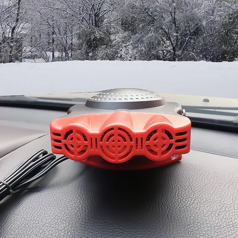 12V 150W 2 In 1 Car Heater Heating Fan 3 Air Outlet Windscreen Window Demister Defroster Winter Auto Fans With Cigarette Lighter |