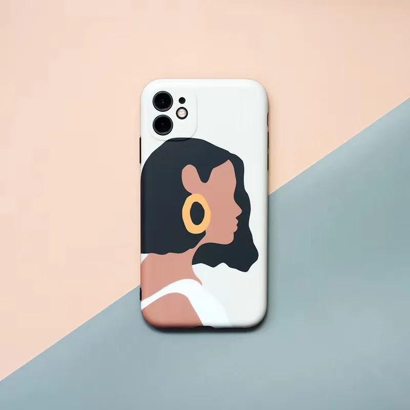 Роскошный белый чехол для телефона в стиле ретро с абстрактной иллюстрацией iphone