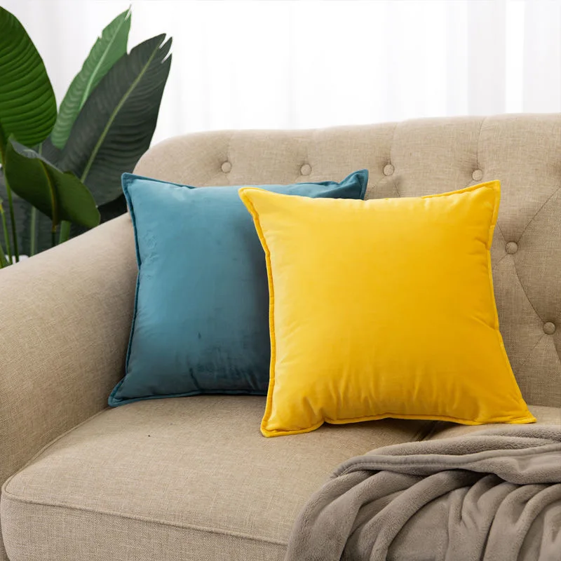 Скандинавская однотонная подушка на талию индивидуальный дизайн для гостиной