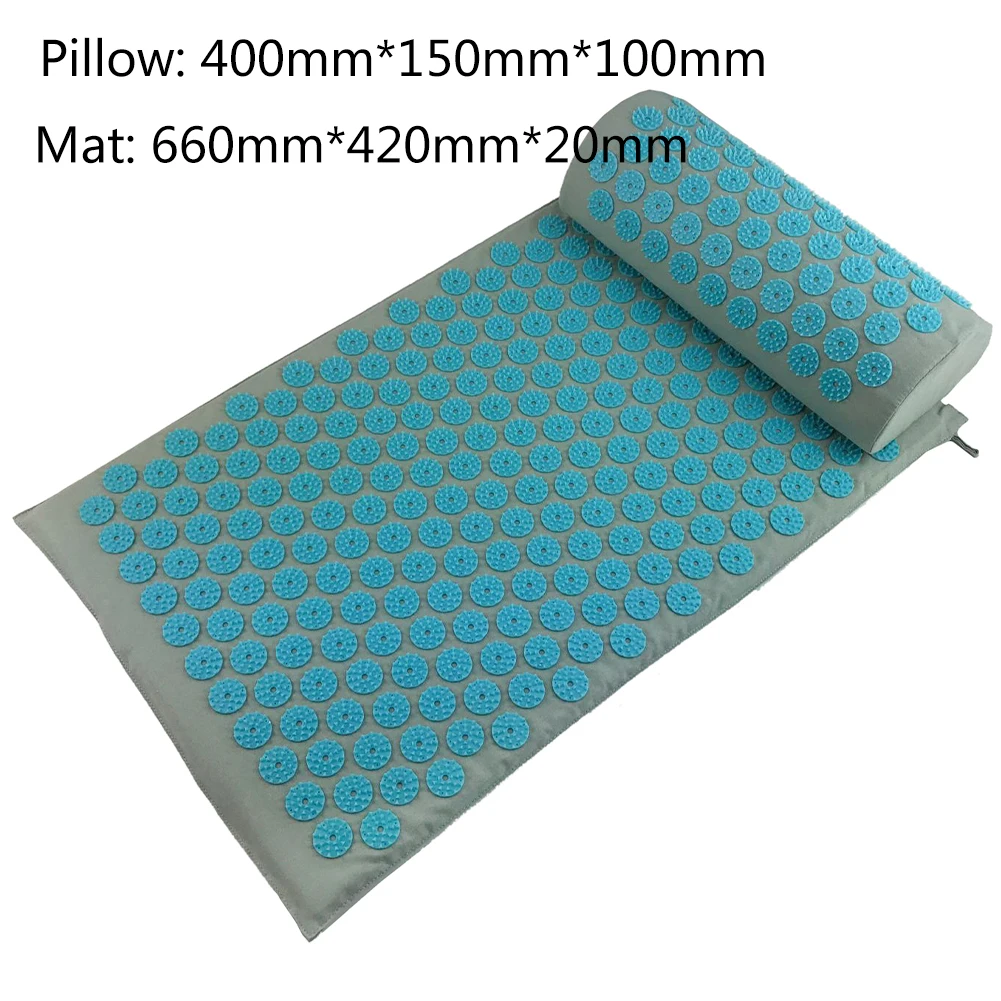 06 Massager Cushions Acupressure Mats Pillow Yoga Mats Relieve Back Pain Spike Mat Head Neck Back Foot Massage Yoga Mats - Color: 06
