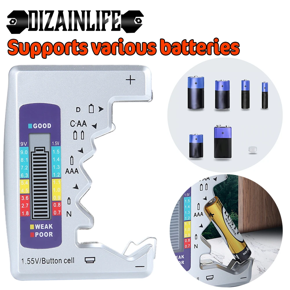 Цифровой тестер емкости аккумулятора диагностический инструмент ЖК дисплей