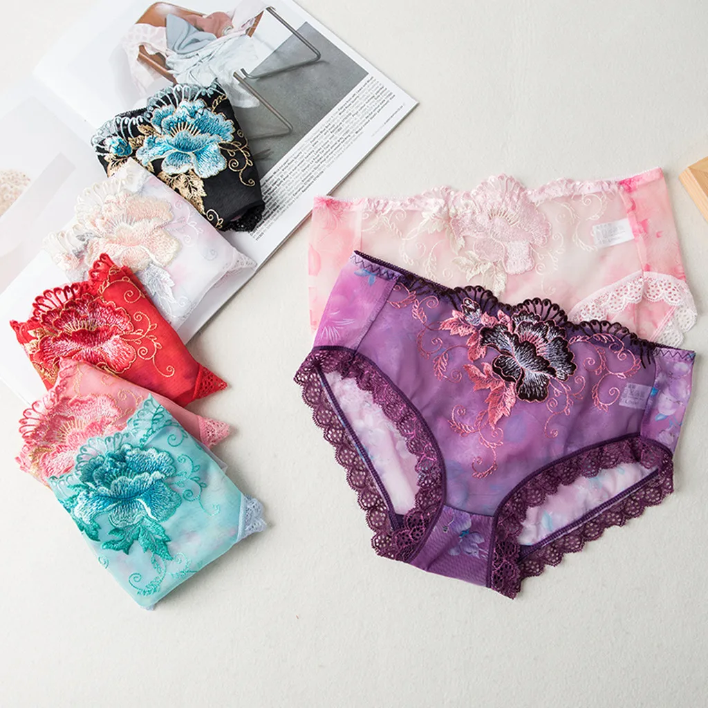 Женское сексуальное нижнее белье кружевные стринги трусики женское со средней
