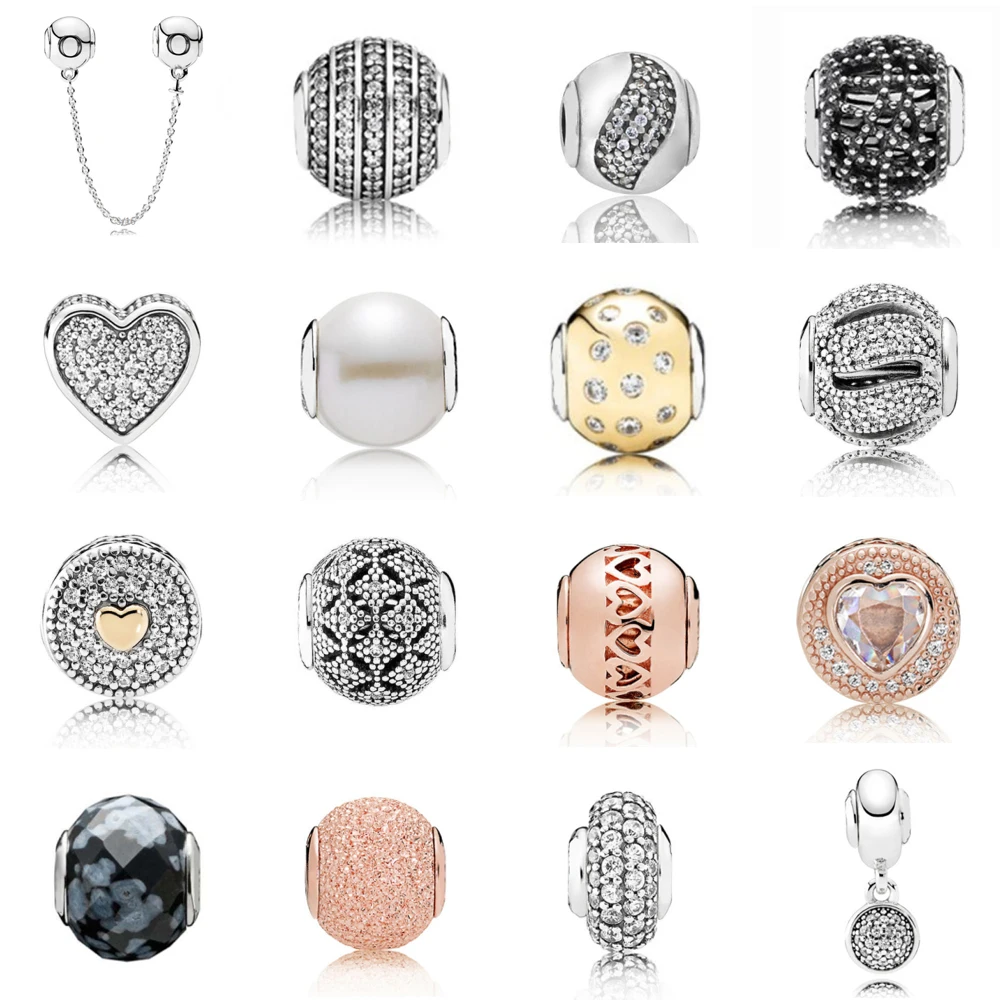 

NEW 2021 100% 925 Sterling Silver Love Gem E series Women Fit DIY Original Bracelet Fshion Jewelry Gift