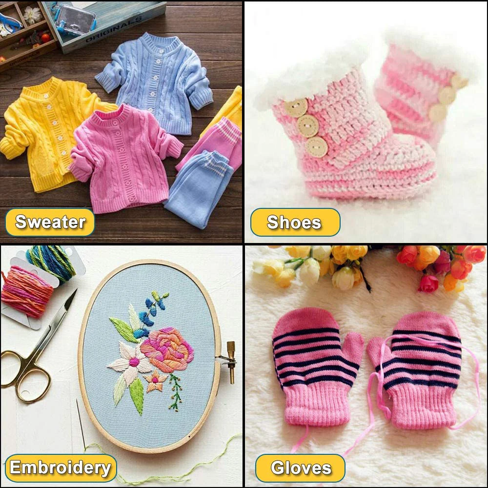 Пряжа для вязания крючком мотки из мягкой хлопчатобумажной пряжи и узоров