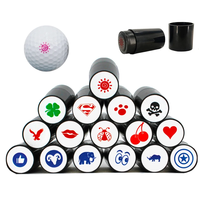 1 Pcs Golf Ball Stamper Stamp Marker Various Patterns Quick Drying Durable Long Lasting Accessories | Спорт и развлечения