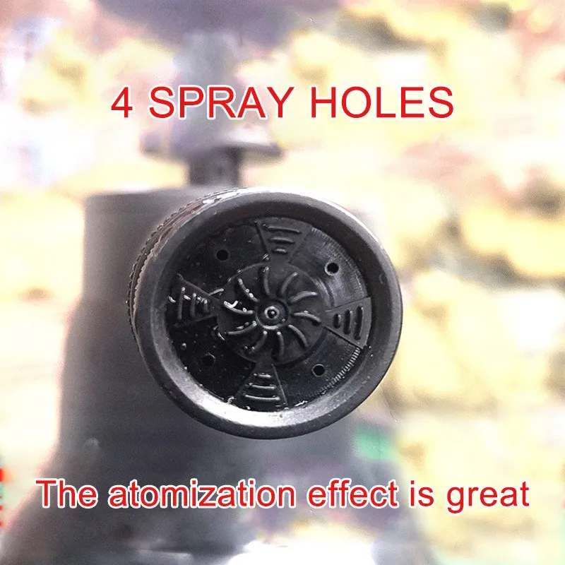 

2L PP Portable Hand-held Foam Watering Can Car Pressurized Wash Sprayer Beauty Waxing Black Transparent Explosion-proof Bottle