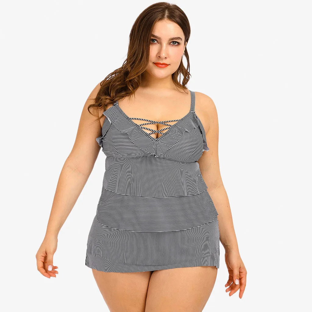Женская короткая юбка на бретельках с высокой талией бандажный купальник