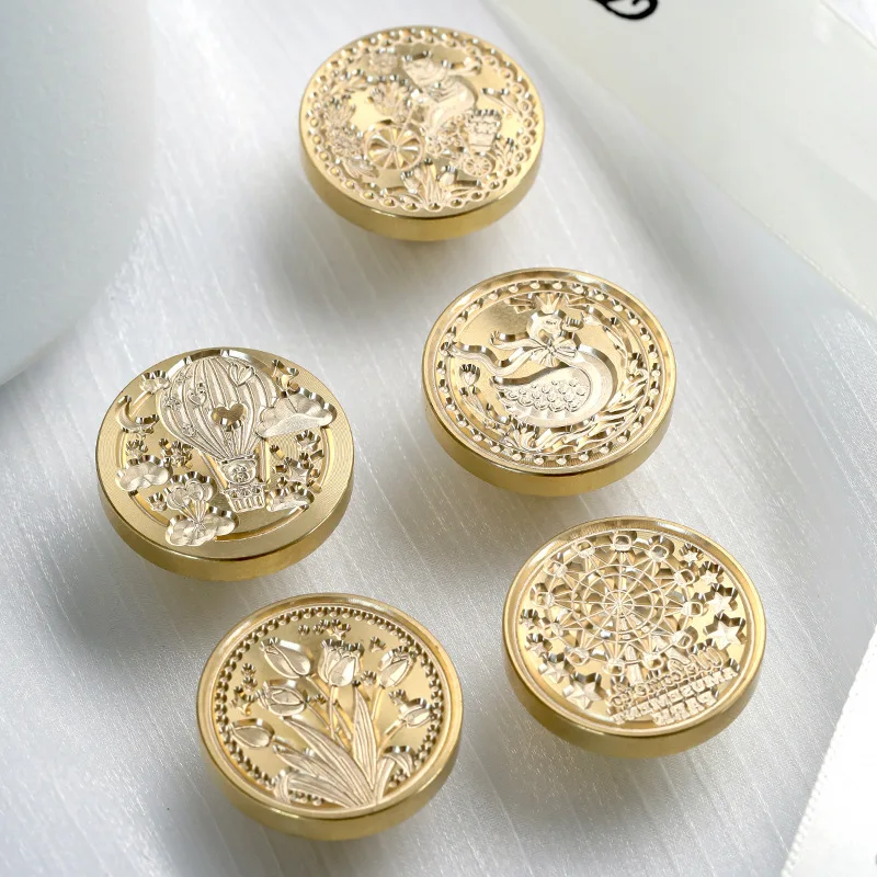 Металлическая уплотнительная головка Snow Deer в стиле ретро воск для скрапбукинга