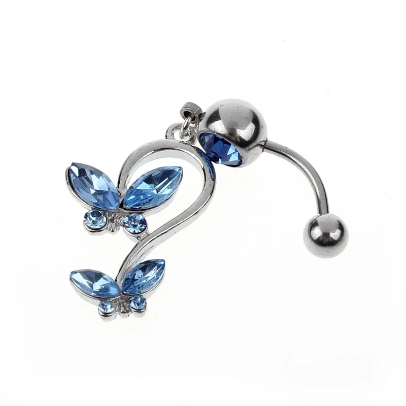 Стильные Ювелирные колокольчики со стразами бабочка болтающаяся подвеска