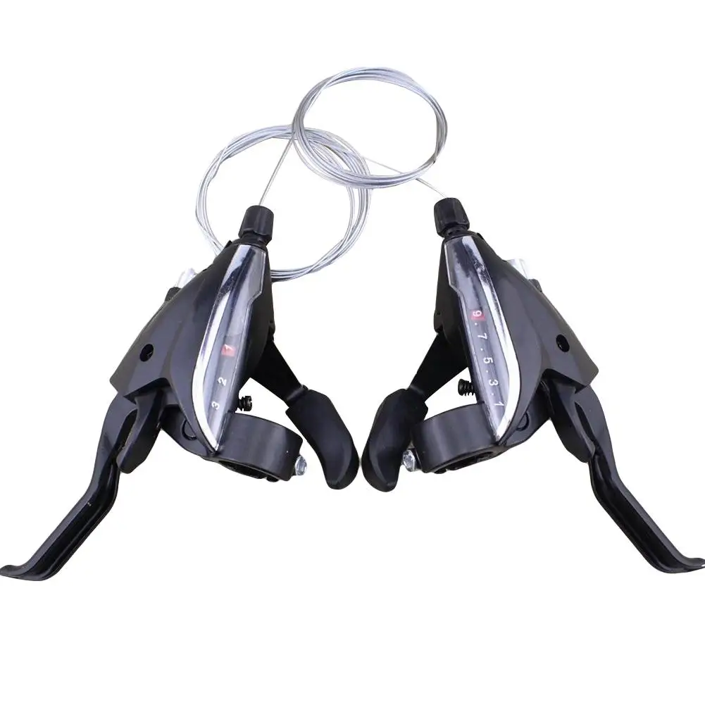 

1 Pair aluminum alloy MTB Road Mountain Bike Folding Bicycle 3x9 Speed Brake Shifter Levers