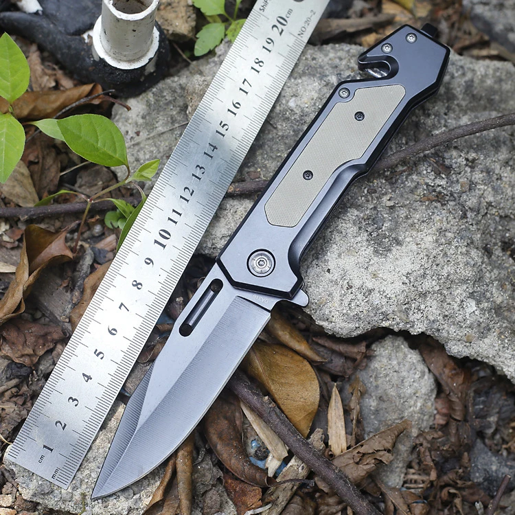 

Portable Tactical Training Folding Knife Multifunction Outdoor Cutter Camping Hiking Hunting Knife Tools