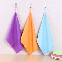 3pcs household cleaning wiping towel kitchentool reusable fish scale rag non stick oil microfiber kitchen dish cloth