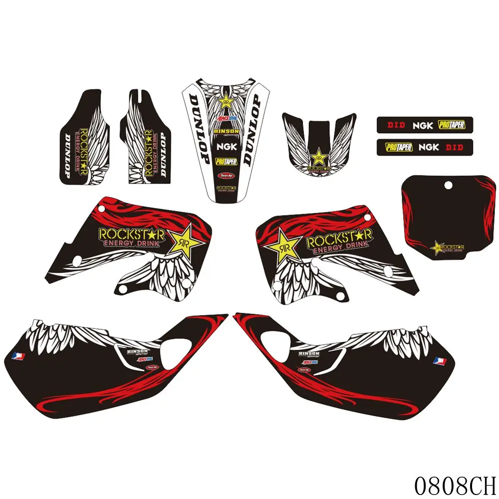 Наклейки с полной графикой наклейки на задний план мотоцикла для HONDA CR125 CR 125 1998 1999
