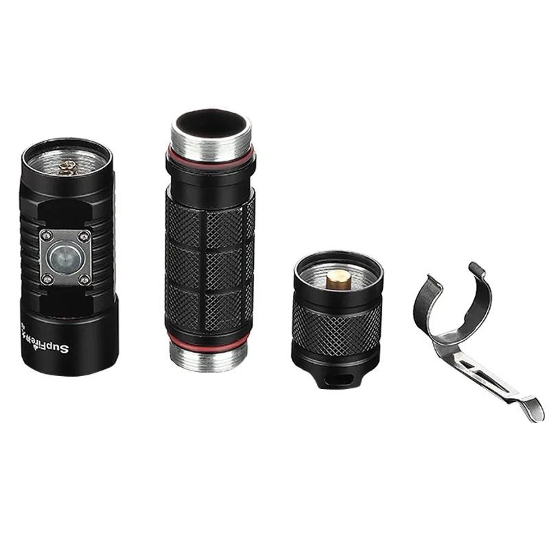 Precio Linterna Táctica Pequeña Superbrillante Para Exteriores, Luz Blanca De 1100 LM De Alto Brillo, Carga USB Con Martillo Salvavidas, Hebilla De Metal