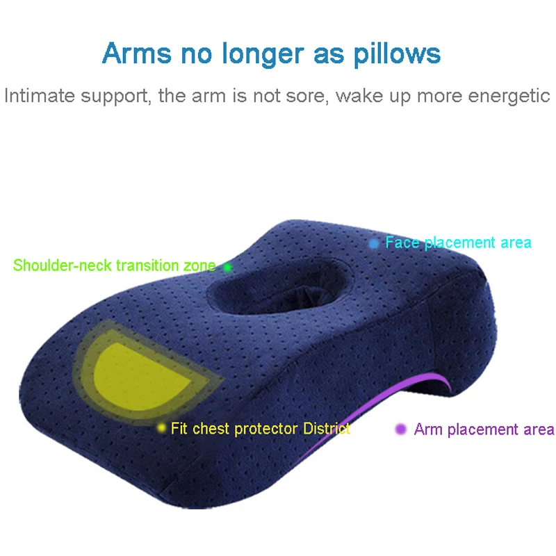 Подушка для сна спящего лица стола с эффектом памяти пустотелая дизайнерская